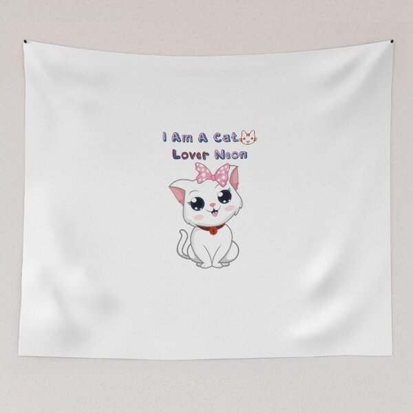Aperçu de l'œuvre I am a cat lover neon créée et vendue par dngr shop.