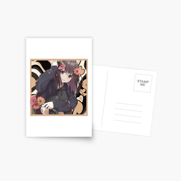 Anime Menhera chan sad why Postcard for Sale by uisch