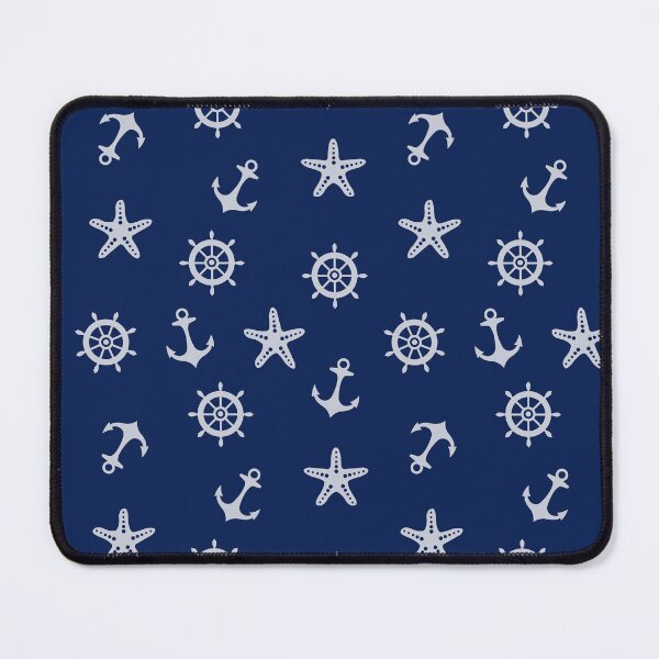 Item preview, Navy Blue Nautical Anchor Pattern designed and sold by newburyboutique.