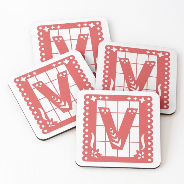 Item preview, Art Nouveau Letter V, Papel Picado, Ornamental Letter V, Mexican Art designed and sold by PROMEN Creativity.