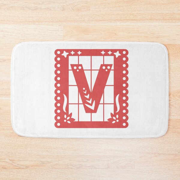 Item preview, Art Nouveau Letter V, Papel Picado, Ornamental Letter V, Mexican Art designed and sold by PROMEN Creativity.
