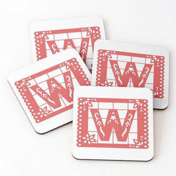 Item preview, Art Nouveau Letter W, Papel Picado, Ornamental Letter W, Mexican Art designed and sold by PROMEN Creativity.