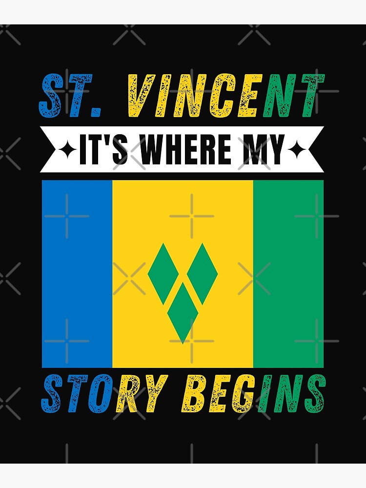 "Vincentian Flag" Poster for Sale by worldpopulation Redbubble