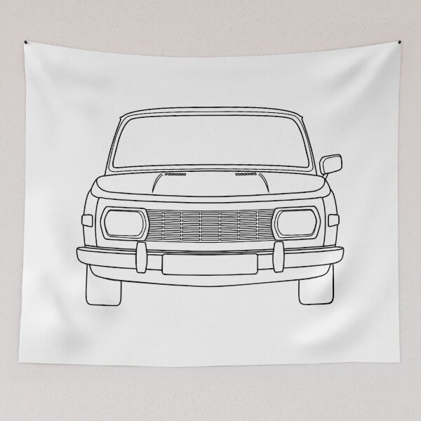 Item preview, Wartburg 353 black lines designed and sold by EdimDesign.