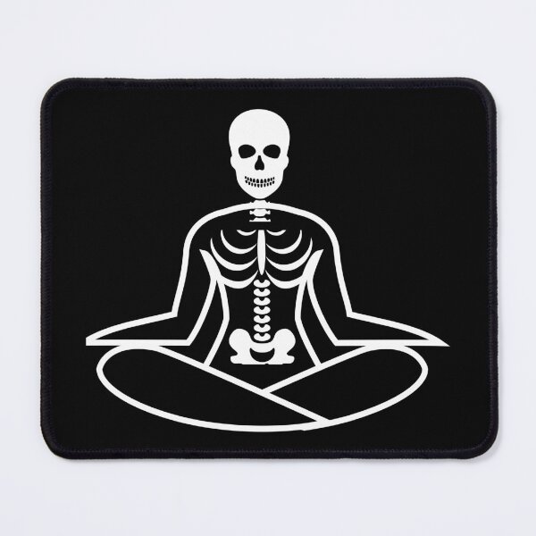 Item preview, Yoga meditating skeleton, Yoga lover designed and sold by The Love Quill.