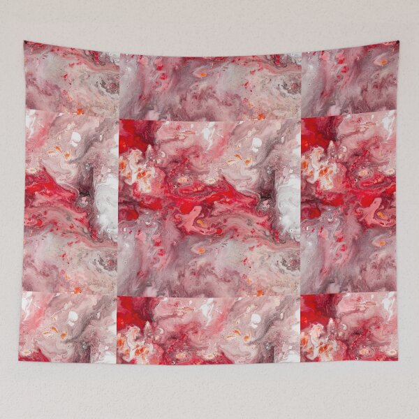 Item preview, Pink & Red Liquid Marble Painting  designed and sold by newburyboutique.