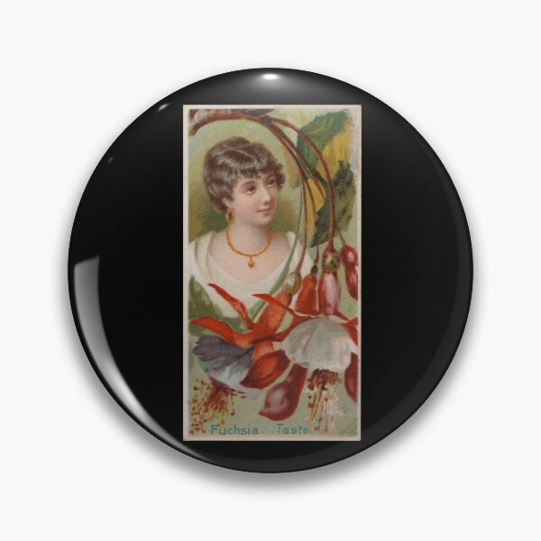 Item preview, Fuchsia: Taste, 1892 | Language of Flowers Trading Card N75 designed and sold by CurrantJam.