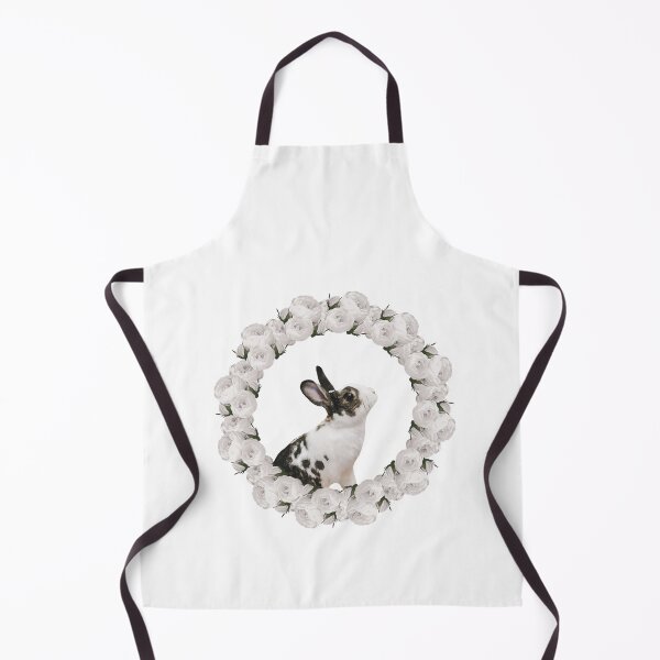 Item preview, White Rose Wreath Rabbit V4 designed and sold by PressedOak.