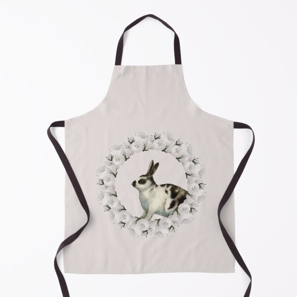 Item preview, White Rose Wreath Rabbit V5 Pink designed and sold by PressedOak.