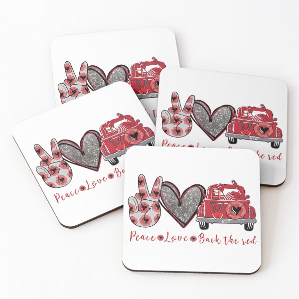 Item preview, PEACE, LOVE, BACK THE RED designed and sold by OverbeeDesigns.