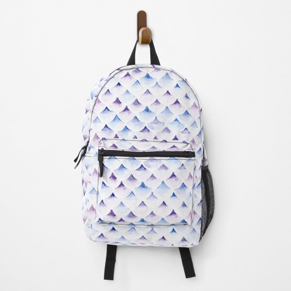 Item preview, Watecolor scales pattern | blue and purple designed and sold by MamSelle.