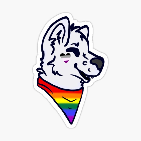 Vinilo decorativo perro huella LGBTI-GAY