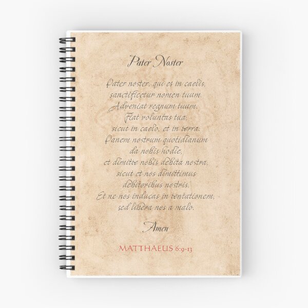 Item preview, The Lords Prayer in Latin Pater Noster Psalm Matthew 6 designed and sold by Gerard Fay.