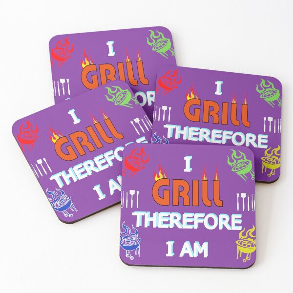 Item preview, I GRILL Therefore I Am - Grill Lovers and BBQ Enthusiasts - LGBTQ  designed and sold by ThisNThatImages.