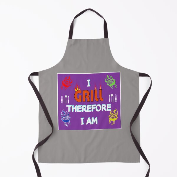 Item preview, I GRILL Therefore I Am - Grill Lovers and BBQ Enthusiasts - LGBTQ  designed and sold by ThisNThatImages.