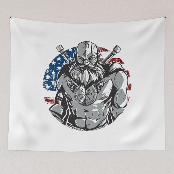 Item preview, American Viking Patriotic Norse Mythology designed and sold by MasterKlaw.