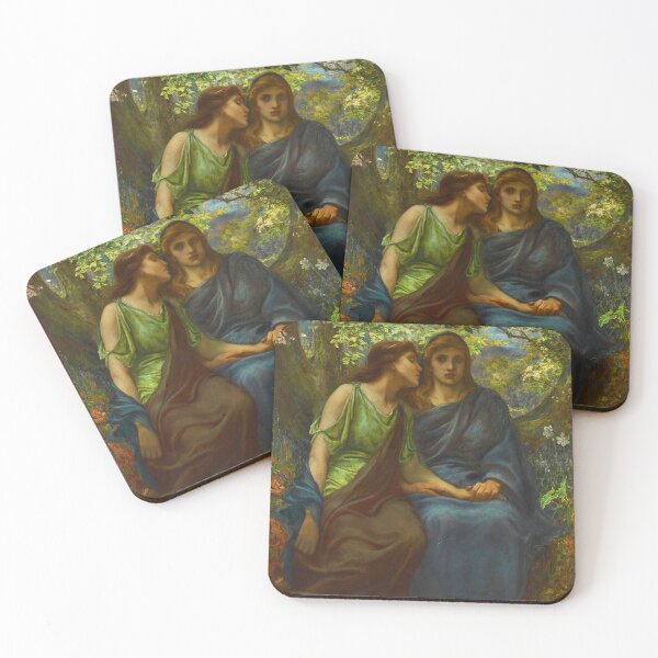 Item preview, Demeter and Persephone | John Dickson Batten | 1891 Pre-Raphaelite Greek Mythology Art designed and sold by CJET.