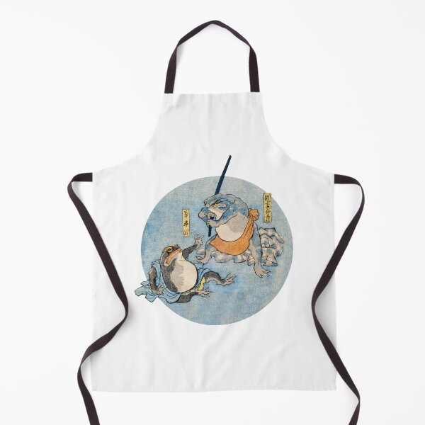 Item preview, Kabuki Samurai Frogs by Utagawa Kuniyoshi designed and sold by blackdogshop.