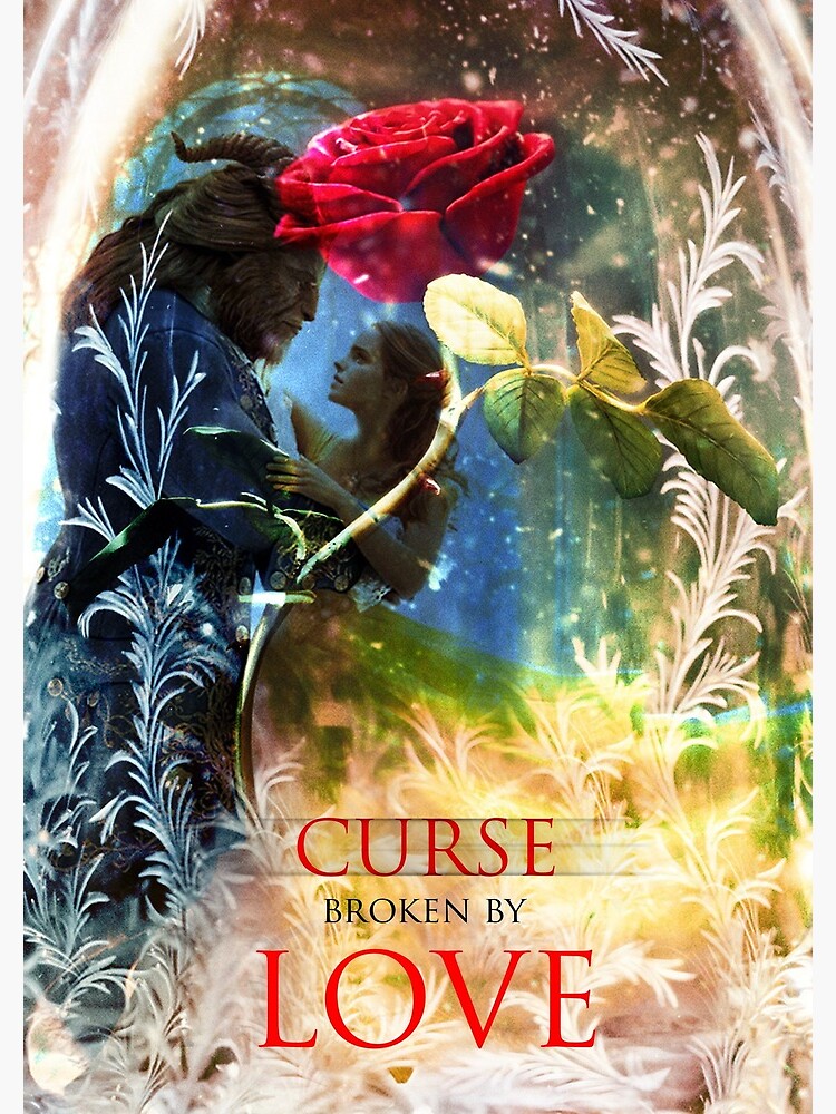 "beauty and the beast cursed broken" Spiral Notebook by whatajayf