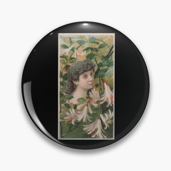 Item preview, Honeysuckle: Fidelity, 1892 | Language of Flowers Trading Card N75 designed and sold by CurrantJam.