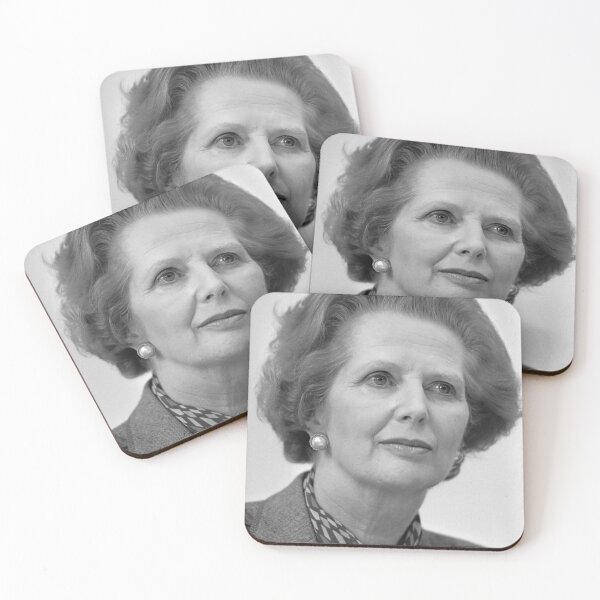 Margaret Thatcher British Prime Minister Coaster Set 