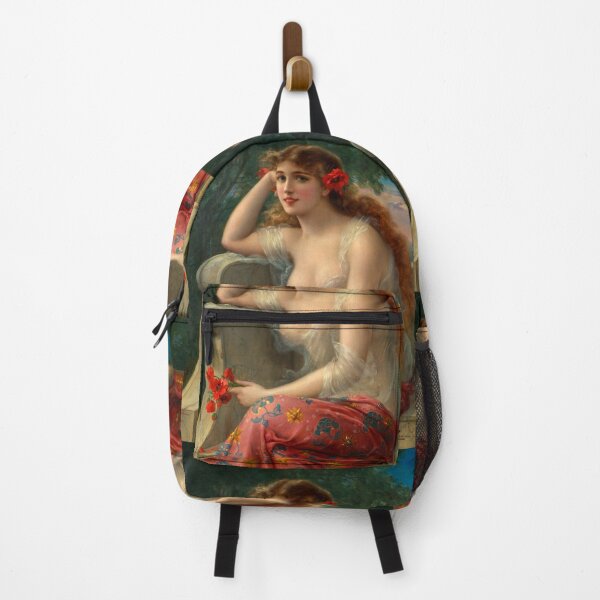 Item preview, Girl with a poppy - Emile Vernon Paintings designed and sold by TeeARTHY.