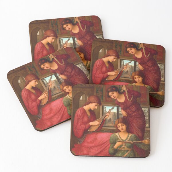 Item preview, In the Golden Days | John Melhuish Strudwich | 1907 Pre-Raphaelite Art  designed and sold by CJET.