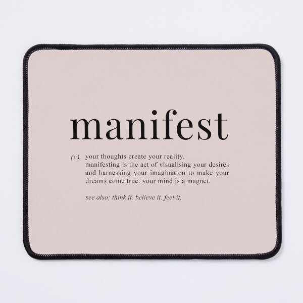 Artikelvorschau, Manifest-Definition - Manifestiere dein Morgen entworfen und verkauft von grandlovely.
