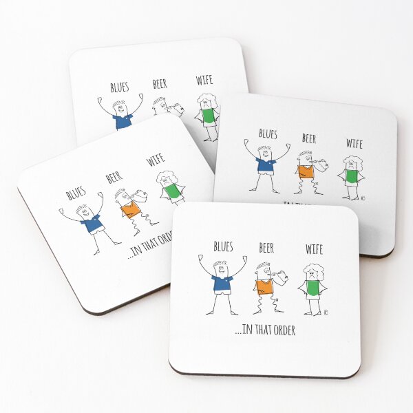 Item preview, BLUES BEER WIFE IN THAT ORDER designed and sold by Creative-Flo.