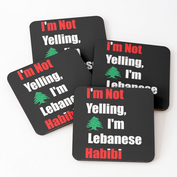Item preview, I'm Not Yelling, I'm Lebanese Habibi, Funny Arabic designed and sold by Anabel Ferry.
