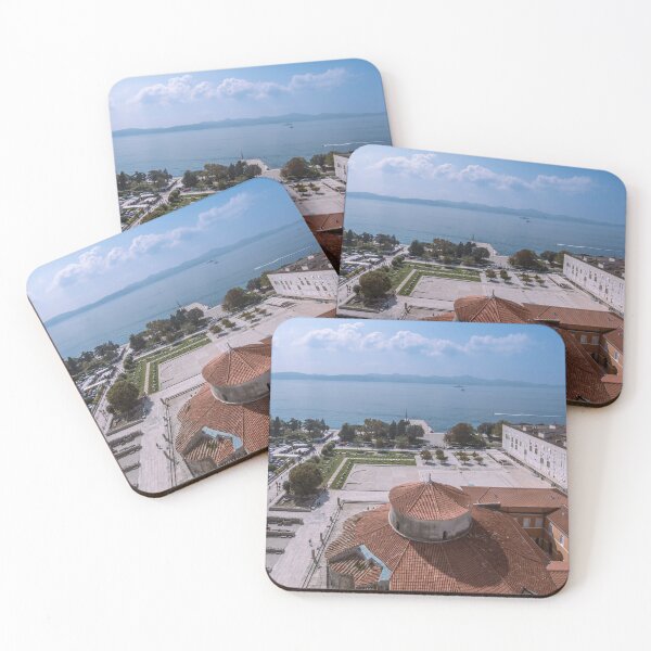 Item preview, Scenic view of the Zadar waterfront from St Donatus Church in Croatia designed and sold by WorldScenery.