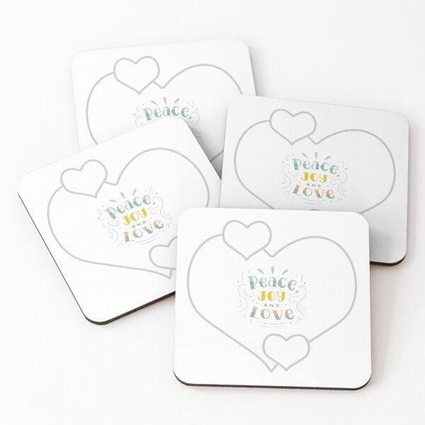 Item preview,  Peace, joy and love encased in a simple heart designed and sold by Wonder & Whimsy.
