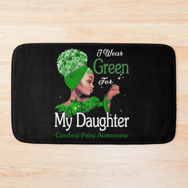 Item preview, Cerebral Palsy Awareness Black Girl I Wear Green For My Daughter designed and sold by tenjun16.