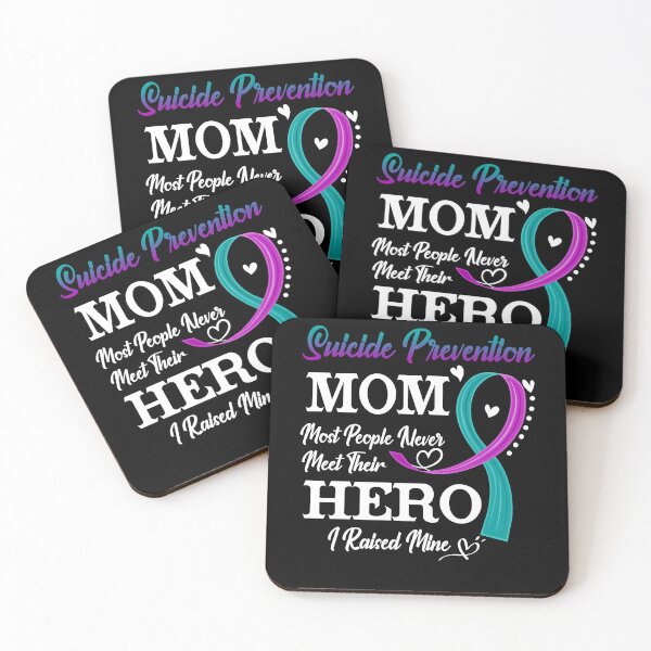 Item preview, Proud Suicide Prevention Mom Most People Never Meet Their Hero I Raised Mine Suicide Prevention Awareness designed and sold by Kohend.