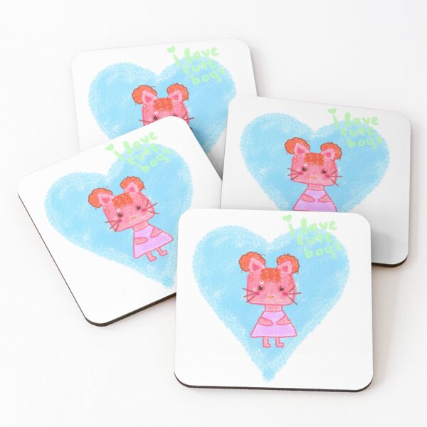 Item preview, i love cute boys || cat designed and sold by carmic-justice.