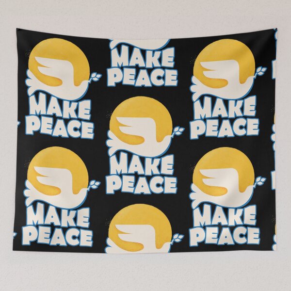 Item preview, Make Peace Typography designed and sold by Anabel Ferry.