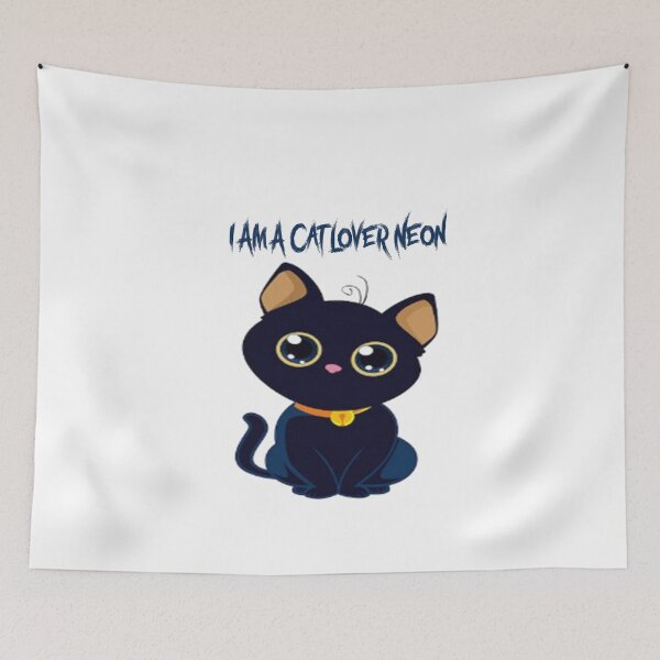 Aperçu de l'œuvre I am a cat lover neon créée et vendue par dngr shop.