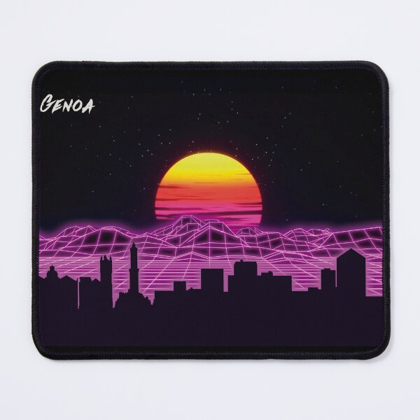Item preview, Genoa Skyline Neon Nights designed and sold by DFerraz.