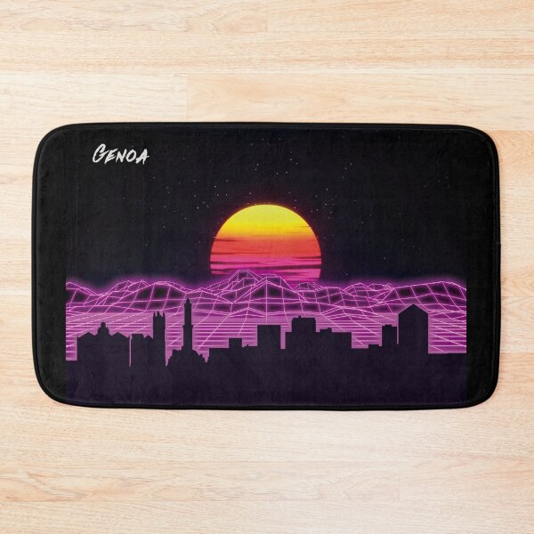 Item preview, Genoa Skyline Neon Nights designed and sold by DFerraz.