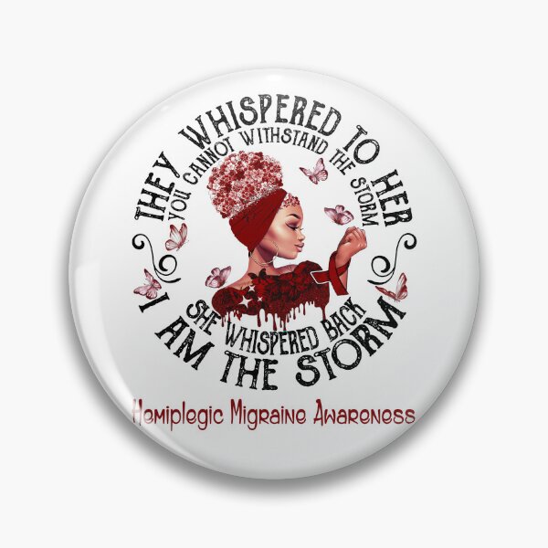 Item preview, Black Girl I Am The Storm Hemiplegic Migraine Awareness designed and sold by Mnrshirley.