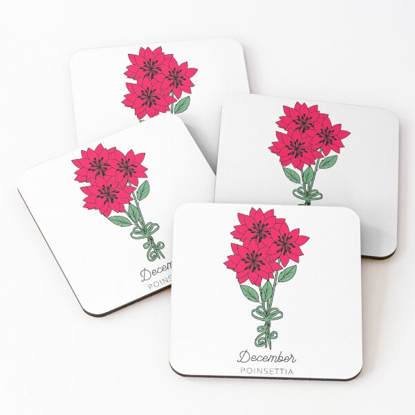 Item preview, December Birth Month Flower (Poinsettia Flower) designed and sold by customsbykate.