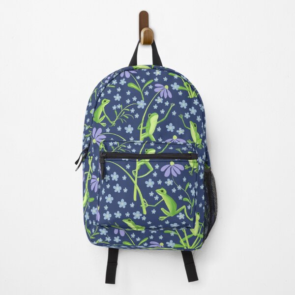 Item preview, Froggy floral designed and sold by SaplingArt.