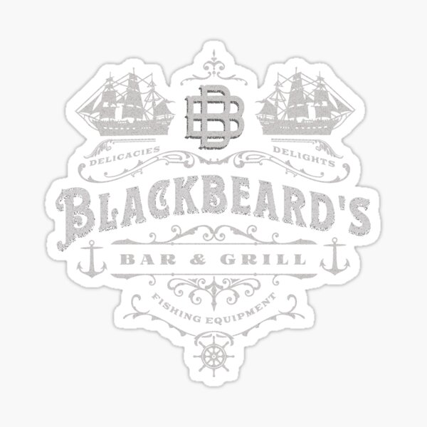 Aperçu de l'œuvre Blackbeard's Bar & Gril créée et vendue par Printshac.