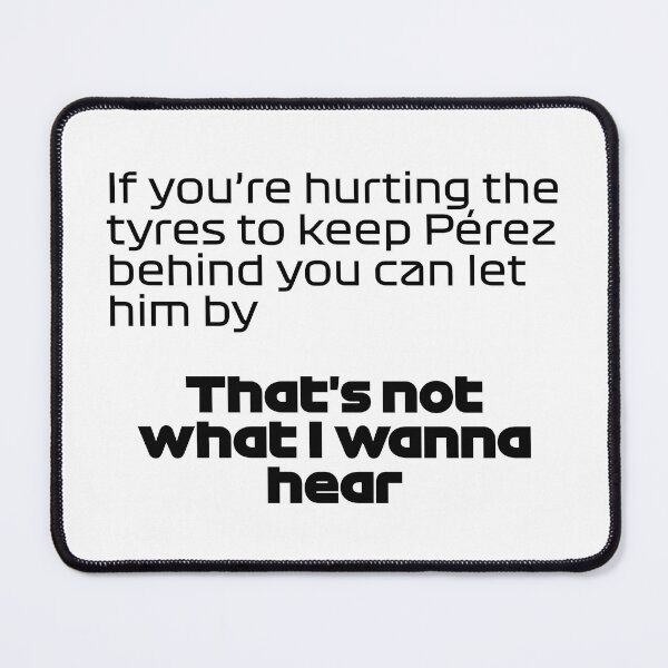 Item preview, That's Not I Wanna Hear. RUS. - Best Team Radio Australian GP 2022 Season (Black) designed and sold by FilipeFerreira.