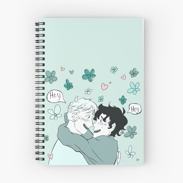 Artikelvorschau, Nick und Charlie umarmen sich mit Blumen (Heartstopper) entworfen und verkauft von Sophprano.