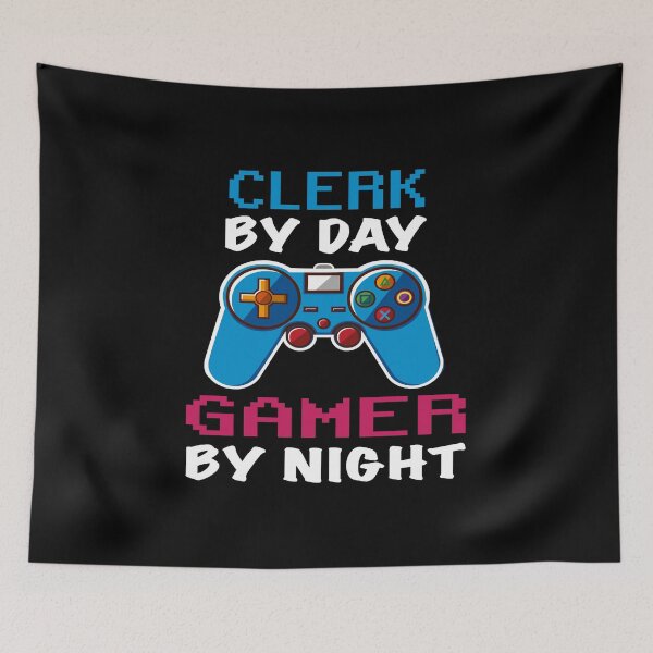 Item preview, Funny clerk Gamer Gift Idea, clerk Job Quotes Gift, clerk Dad Husband Gaming Lover Design, clerk video Games Christmas Gift designed and sold by xlnv.