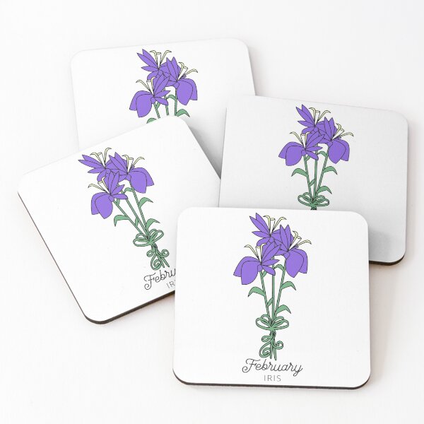Item preview, February Birth Month Flower (Iris) designed and sold by customsbykate.