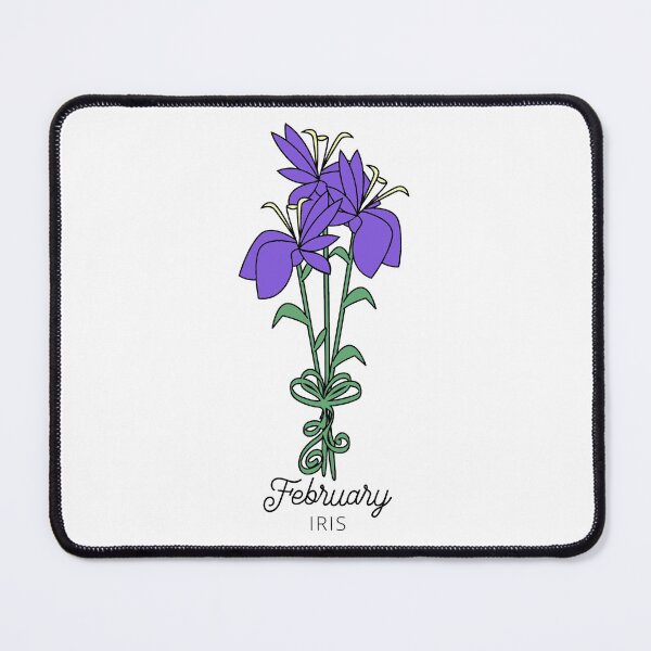 Item preview, February Birth Month Flower (Iris) designed and sold by customsbykate.