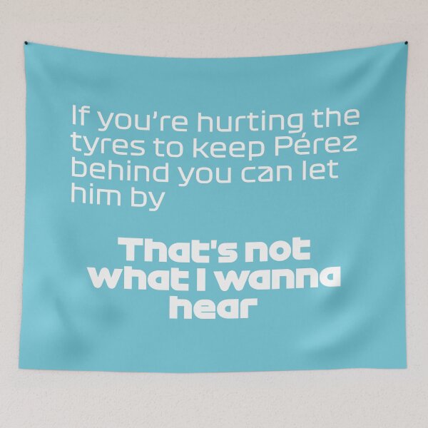 Item preview, That's Not I Wanna Hear. RUS. - Best Team Radio Australian GP 2022 Season (Blue BG) designed and sold by FilipeFerreira.