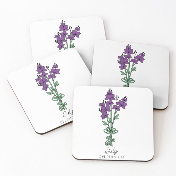 Item preview, July Birth Month Flower (Delphinium) designed and sold by customsbykate.